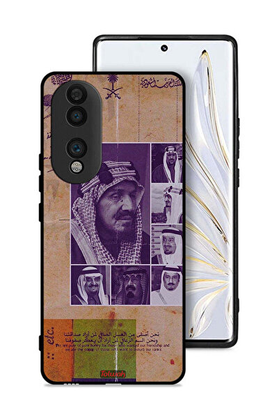 Tolwak غطاء حماية لهاتف Honor 70 بصور قديمة لملوك السعودية