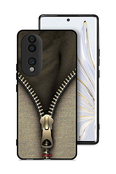 Tolwak غطاء حماية بنمط سحاب لهاتف Honor 70