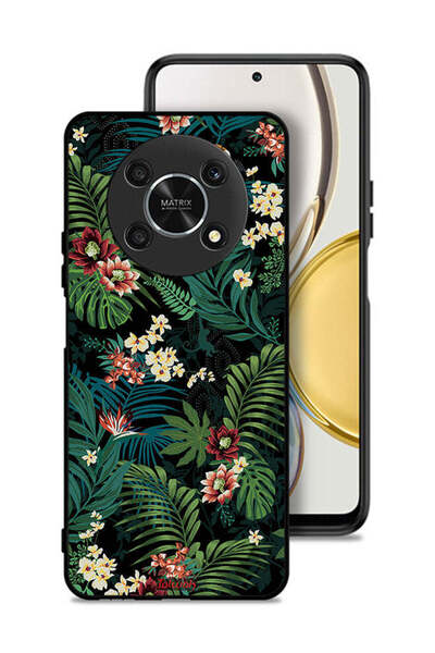 Tolwak Honor X9 5G Protective Case Cover Tropical Leaves