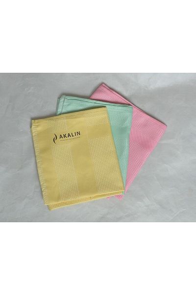 Mena Rise Şirinshop Original 3-Piece Professional Microfiber Cleaning Cloth - Imported Product - One Touch (Pink-