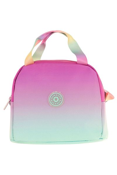 KAUKKO Pink Turquoise Color Transition Lunch Box for Girls (Thermal Insulated) (K9073)