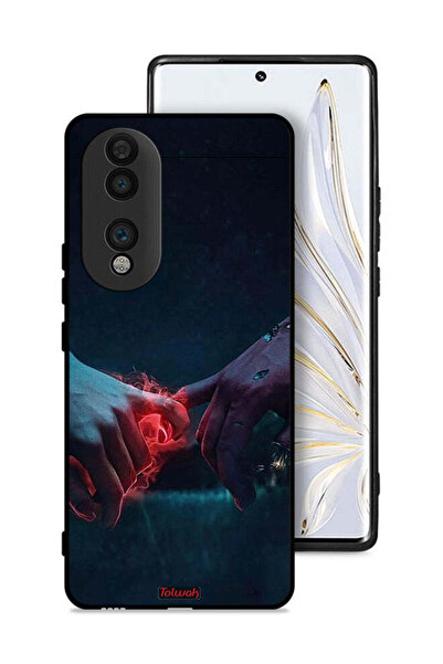 Tolwak غطاء حماية لهاتف Honor 70 بتصميم "أيدي محترقة"