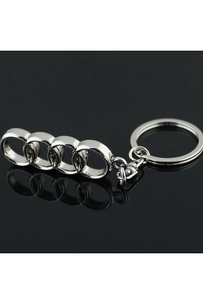 Store For Audi A4 after 2016 3D Metal Automobile Keychain - Chrome Plated Auto Keychain