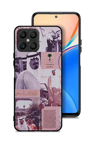 Tolwak غطاء حماية لهاتف Honor X8 4G، ملصق الملك عبد الله العتيق