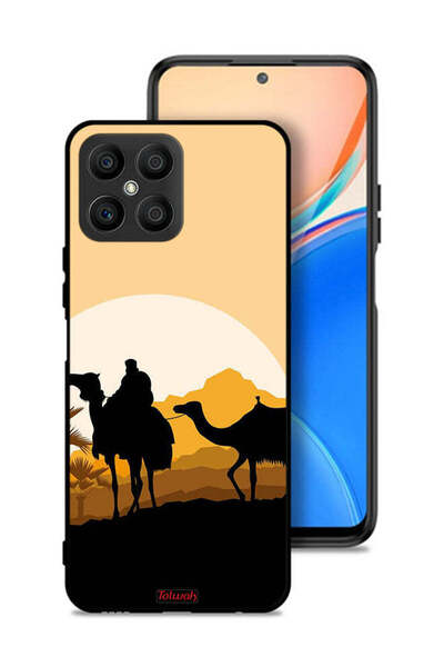 Tolwak غطاء حماية Honor X8 4G برسومات جمال في الصحراء