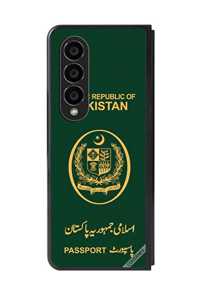 Covernex غطاء حماية لهاتف سامسونج جالاكسي زد فولد 4 بنمط جواز سفر باكستاني