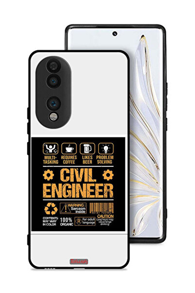 Tolwak غطاء حماية لهاتف Honor 70 - ملصق مهندس مدني