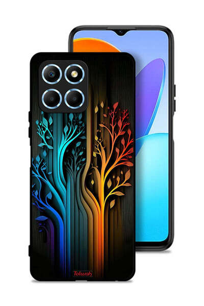 Tolwak غطاء حماية لهاتف Honor X8 5G برسومات أوراق الشجر