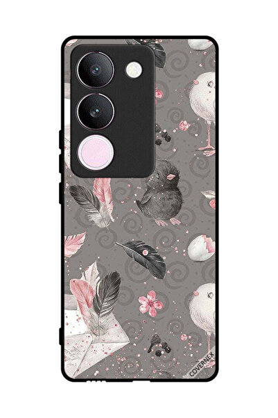 Covernex غطاء حماية لهاتف فيفو S17 - ريش وفراخ