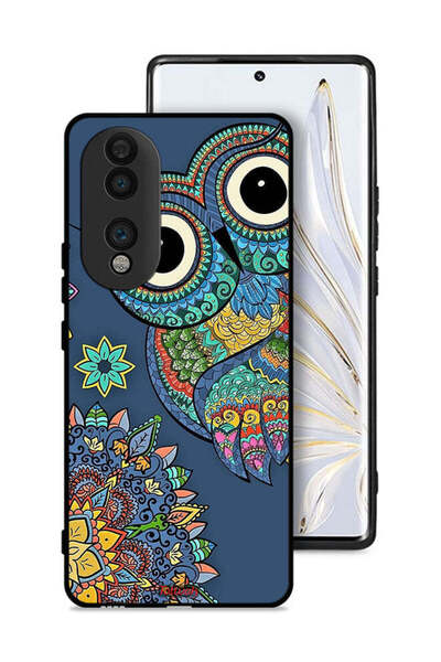 Tolwak غطاء حماية لهاتف Honor 70 بتصميم بومة زهرية