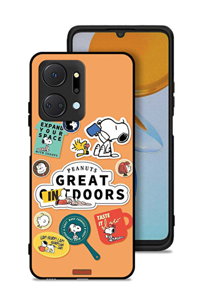 Tolwak غطاء حماية لهاتف Honor X7a بملصقات الفول السوداني