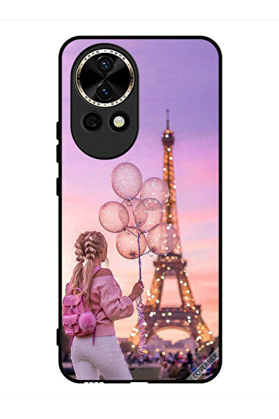 Covernex غطاء حماية لهاتف هواوي نوفا 12 - فتاة تحمل بالونات