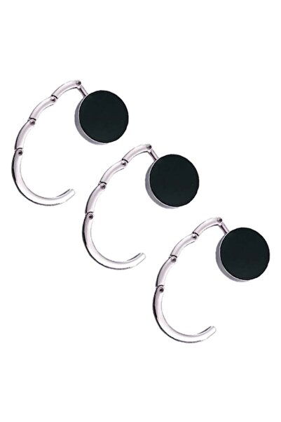 dalimag Set 3 bucati carlig pentru geanta Argintiu de mana, metal, masa, 8 cm...