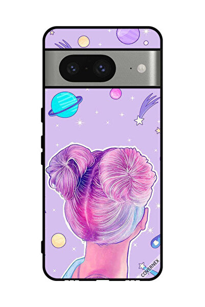 Covernex غطاء حماية لهاتف جوجل بيكسل 8 - فن الفتاة ونجوم الفضاء