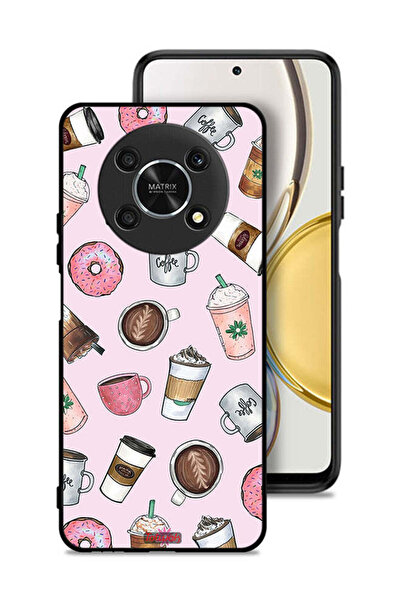 Tolwak Honor X9 5G Protective Case Cover Coffee Lover Art