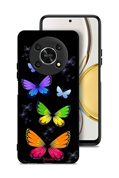 Tolwak Honor X9 5G Protective Case Cover Colorful Butterflies