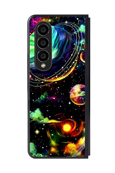 Covernex غطاء حماية لهاتف سامسونج جالاكسي زد فولد 4 - نباتات زحل