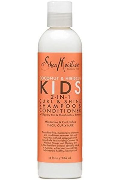 Shea Moisture 2-in-1 Coconut & Hibiscus Shampoo for Kids 8 Oz (236 ml) - Pack of 3 by Shea Moisture