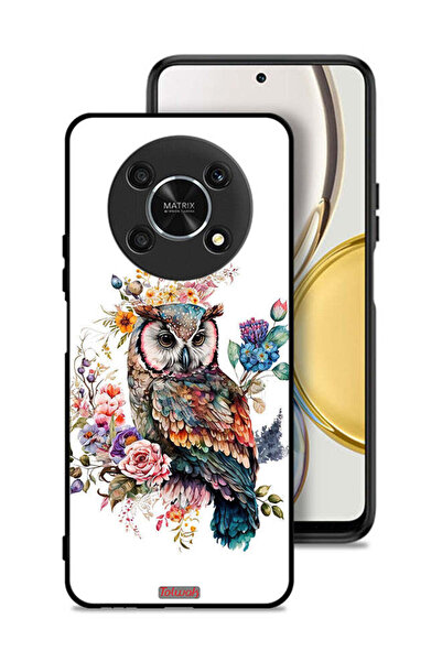 Tolwak Honor X9 5G Protective Case Cover Owl Abstract Art