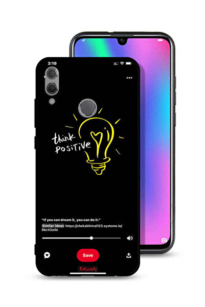 Tolwak غطاء حماية لهاتف Honor 10 Lite - فكر بإيجابية