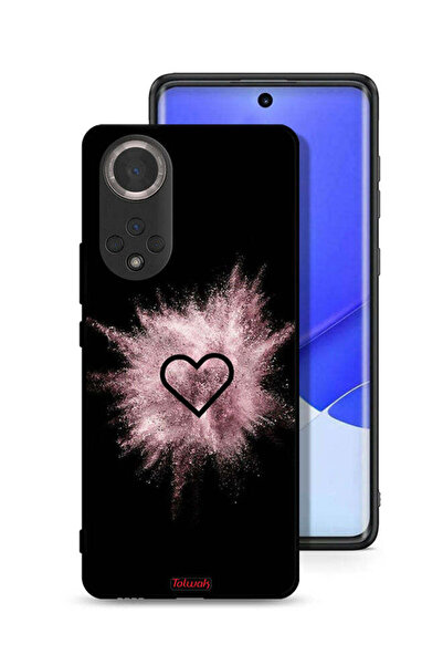 Tolwak غطاء حماية لهاتف Honor 50 بتصميم قلب لامع