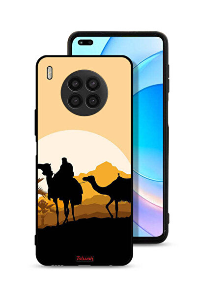 Tolwak غطاء حماية لهاتف Honor 50 Lite برسومات جمال في الصحراء