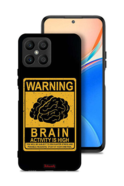 Tolwak غطاء حماية لهاتف Honor X8 4G تحذير من ارتفاع نشاط الدماغ