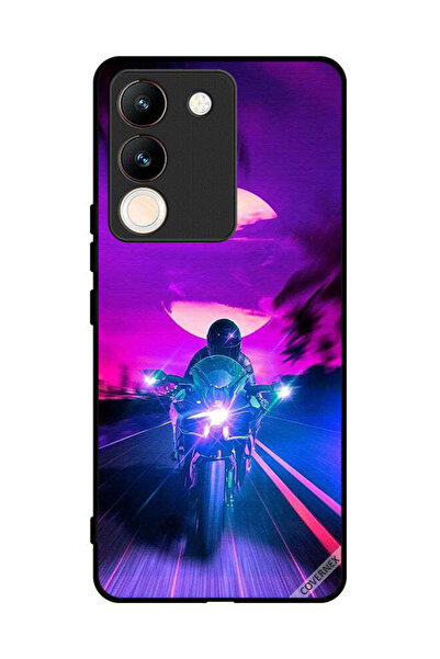Covernex غطاء حماية لهاتف vivo V29e، خلفية رجل على دراجة