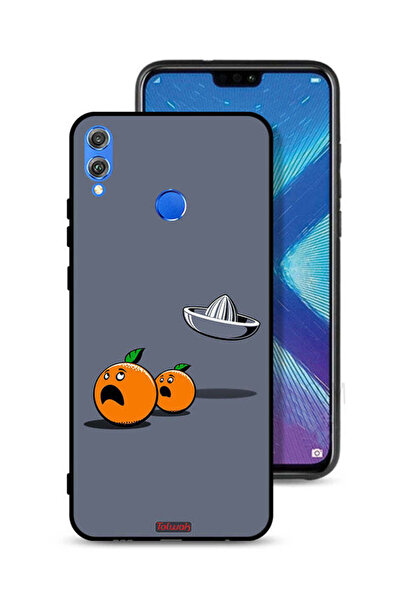 Tolwak غطاء حماية لهاتف Honor 8X بتصميم فني رقمي بسيط وفكاهي