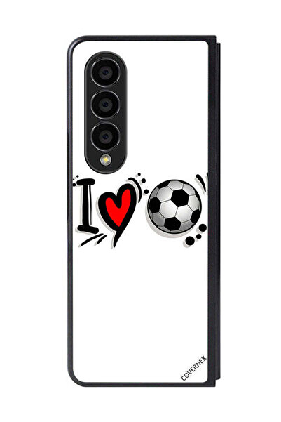 Covernex غطاء حماية لهاتف سامسونج جالاكسي زد فولد 4 - أحب كرة القدم