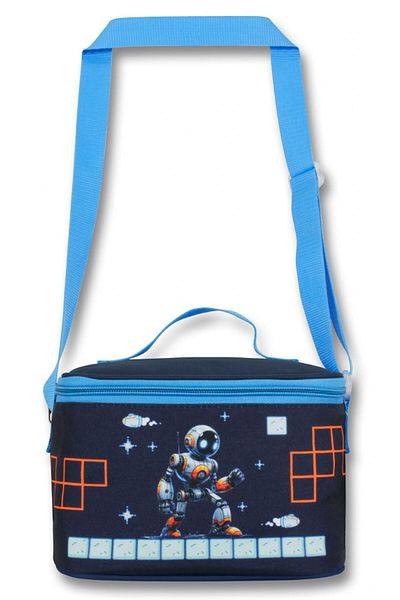 ÜMİT ÇANTA Ümit Çanta Lunchbag pentru băieți (Thermo Heat Insulated) - Consola de jocuri - Albastru Negru - 5031