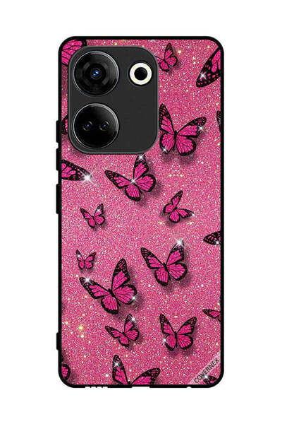 Covernex غطاء حماية لهاتف تكنو كامون 20 - تألق وفراشات