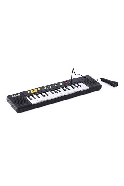 dalimag Electronic Piano with Microphone, Educational Toy, Musical Instruments, 47 cm, Black, Dalimag