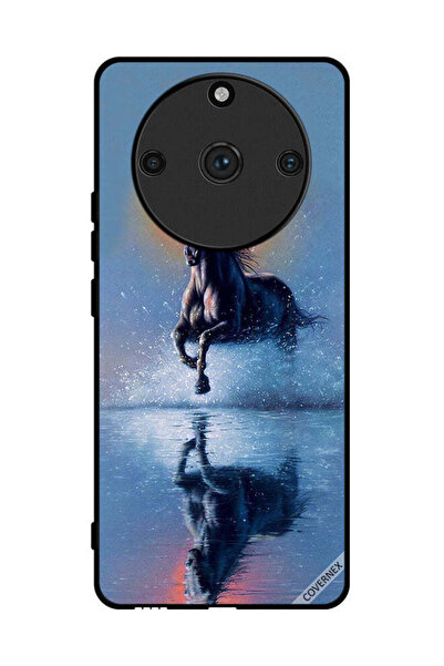 Covernex غطاء حماية لهاتف Realme 11 Pro - رسم حصان يركض في الماء