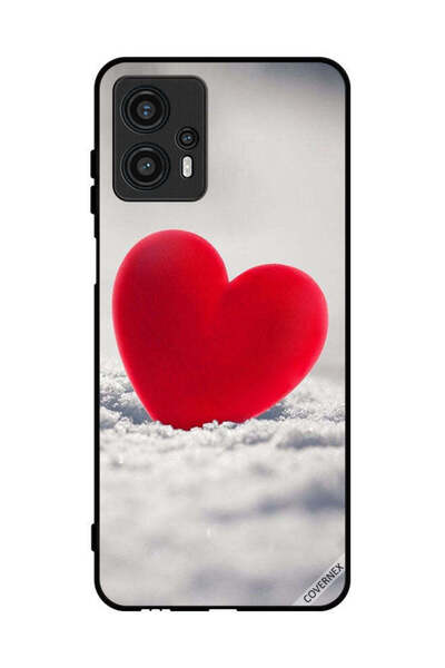 Covernex غطاء حماية لهاتف موتورولا موتو جي 13 - قلب أحمر جميل