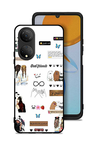 Tolwak Honor X7 Protective Case Cover Arabic Quotes And Stickers