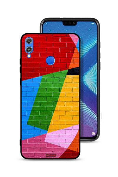 Tolwak غطاء حماية لهاتف Honor 8X برسومات جدارية ملونة