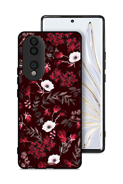 Tolwak Honor 70 Protective Case Cover Small Flowers And Tropical Leaves