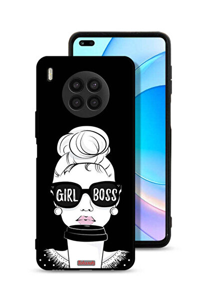 Tolwak غطاء حماية لهاتف Honor 50 Lite بتصميم Girl Boss