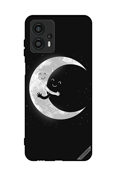 Covernex غطاء حماية لهاتف موتورولا موتو جي 13 - عناق القمر والسماء المظلمة