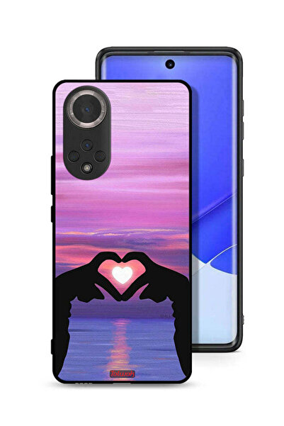 Tolwak غطاء حماية لهاتف Honor 50 بتصميم قلب وقمر