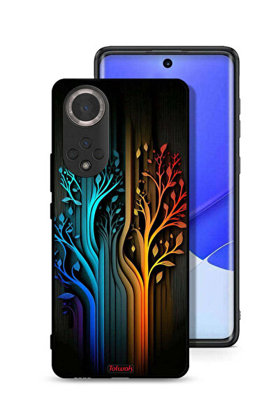 Tolwak غطاء حماية لهاتف Honor 50 برسومات أوراق الشجر