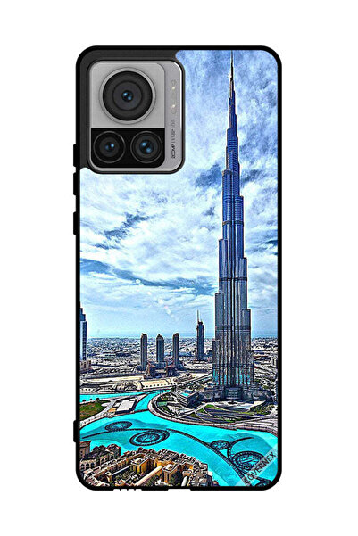 Covernex غطاء حماية لهاتف موتورولا موتو إكس 30 برو - برج خليفة - غيوم تلامس ا...