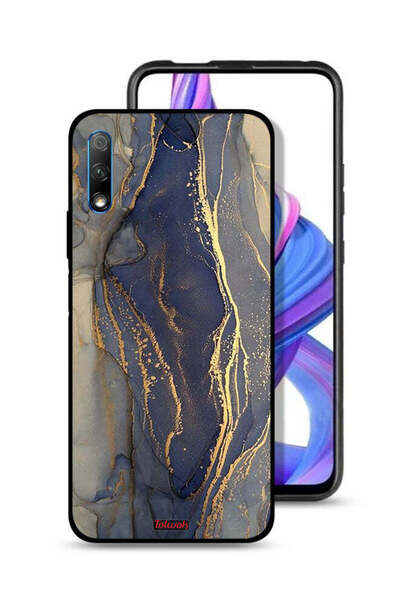 Tolwak غطاء حماية لهاتف Honor 9X (الصين) بنمط رخامي لامع