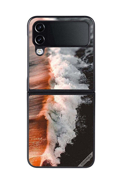 Covernex غطاء حماية لهاتف سامسونج جالاكسي زد فليب 4 - موجة مياه البحر