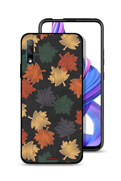 Tolwak غطاء حماية لهاتف Honor 9X (الصين) برسومات أوراق الخريف