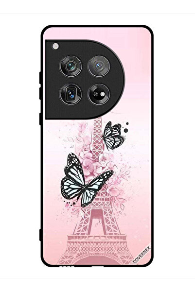 Covernex غطاء حماية لهاتف OnePlus 12 بتصميم فراشات على برج إيفل