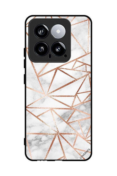 Covernex غطاء حماية لهاتف شاومي 14 بنمط رخامي وورق جدران