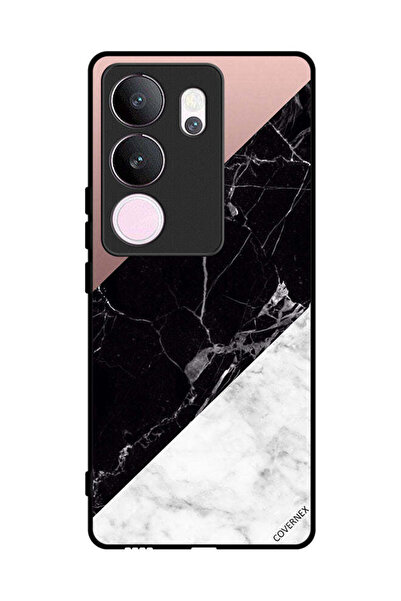 Covernex غطاء حماية لهاتف فيفو V29 برو بنمط مزيج من الرخام واللون العادي
