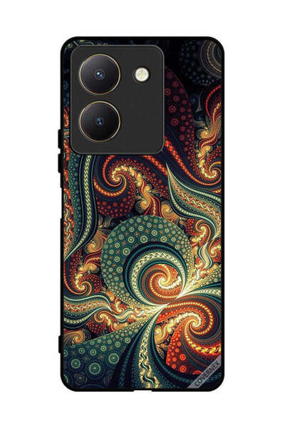 Covernex غطاء حماية لهاتف فيفو Y27s بنمط ماندالا عتيق